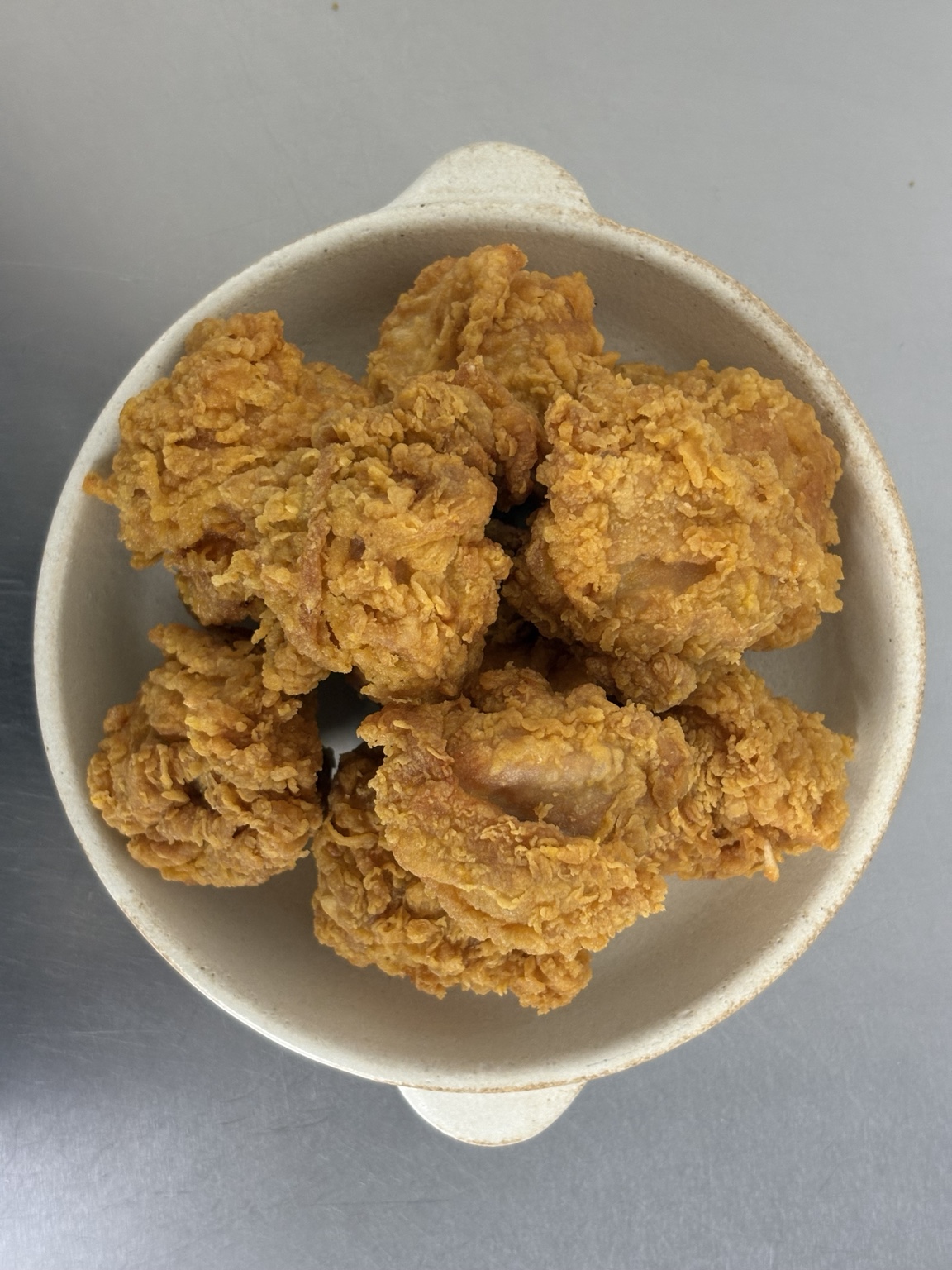 Fryday Chicken original crispy chicken in a bowl